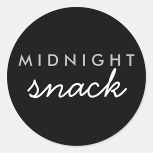 Sticker Snack de minuit Black Silver