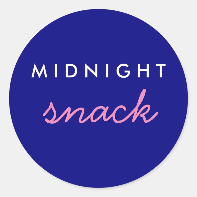 Sticker Snack de minuit Marine Rose (Devant)