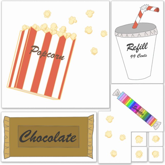 Sticker Snacks du cinéma (Devant)