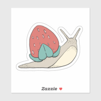 Sticker Snail de fraise Shell