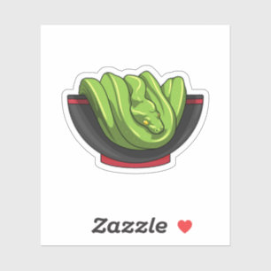 Sticker Snake avec Ramen Bowl