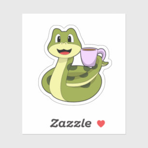 Sticker Snake with Cup