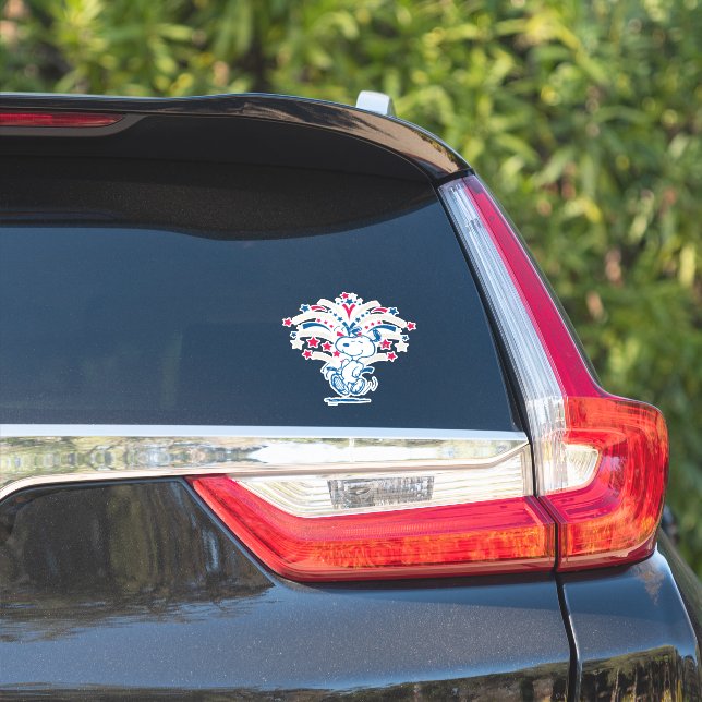 Sticker Snoopy 4 juillet Danse (Côté voiture)