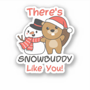 Sticker Snowbuddy Like Snowman