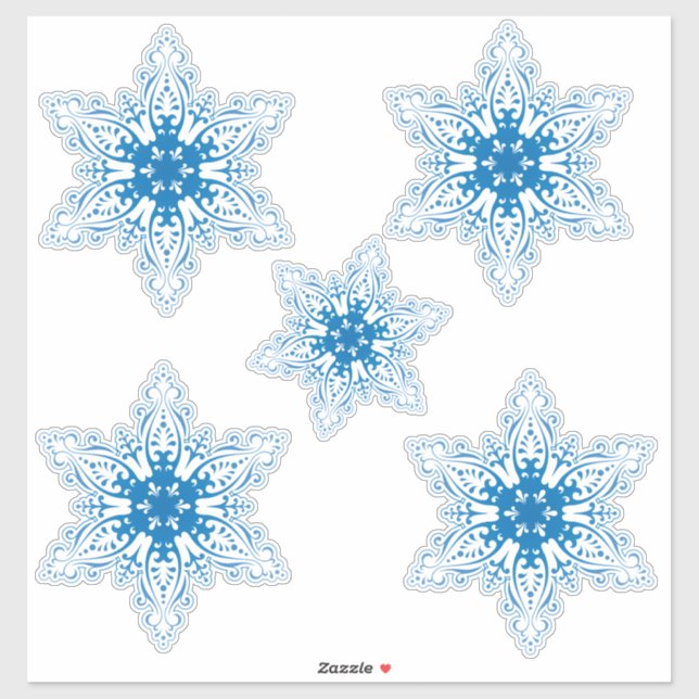 Sticker Snowflakes (Feuille)