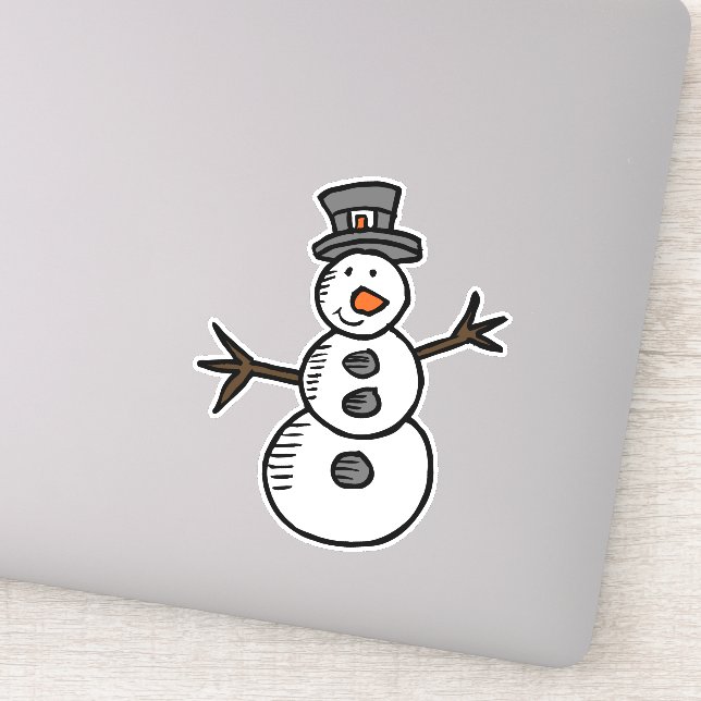 Sticker Snowman (Détail)