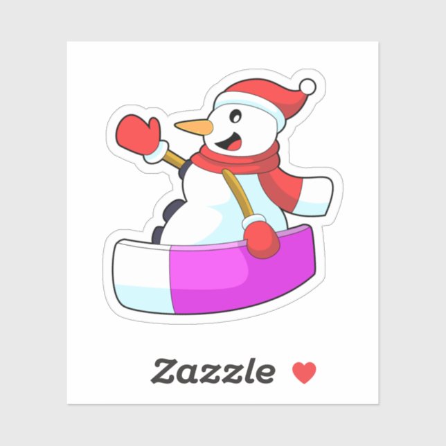 Sticker Snowman comme Snowboardeur avec Sonowboard.PNG (Feuille)