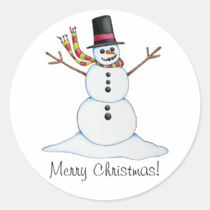 Sticker Snowman "Joyeux Noël"