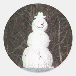 Sticker Snowman souriant