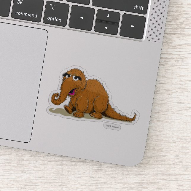 Sticker Snuffleupagus vintage (Détail)