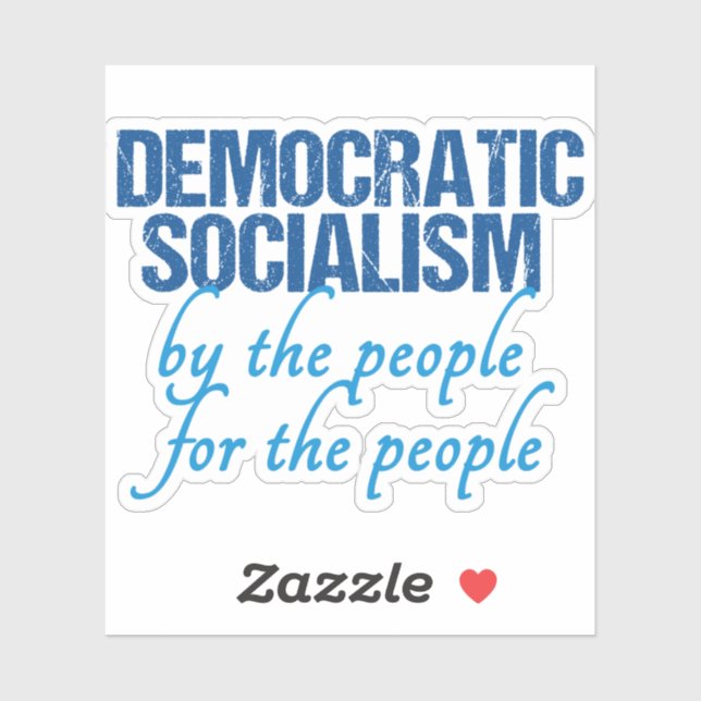 Sticker Socialisme démocratique (Feuille)