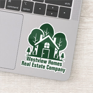 Sticker Société immobilière personnalisée Green House Ordi