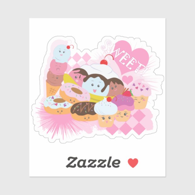 Sticker Soins sucrés (Feuille)