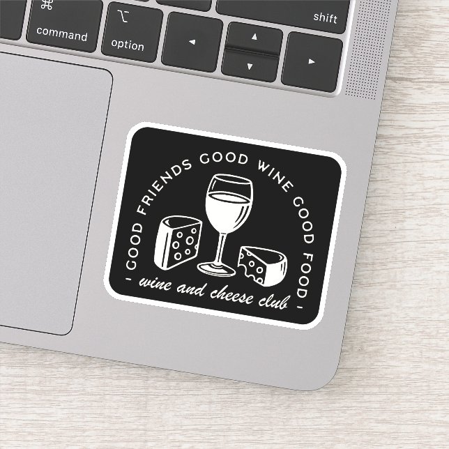 Sticker Soirée au vin et au fromage (Détail)