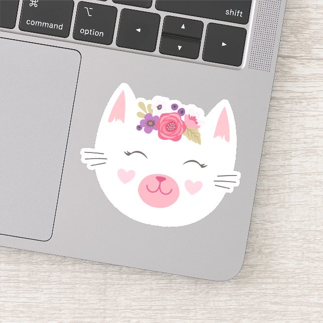 Sticker Soirée d'anniversaire à la petite Kitty Girl (Détail)