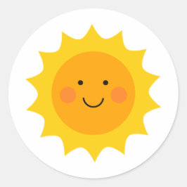 Sticker solaire mignon et souriant