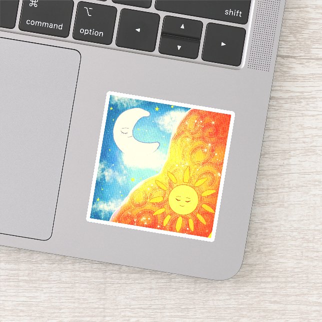 Sticker Soleil Calme Et Lune (Détail)