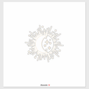 Sticker Soleil et Lune