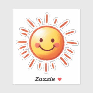 Sticker Soleil tiré