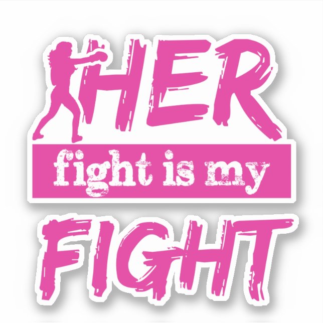 Sticker Son Combat Est Mon Combat (Devant)