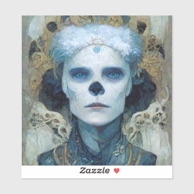 Sticker Sorcière de glace 3 Imaginaires Sci-Fi (Feuille)