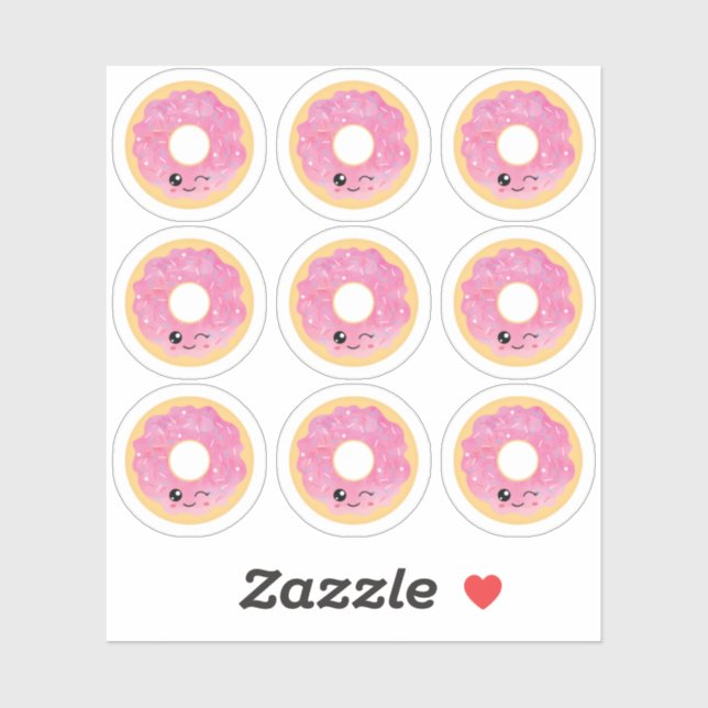 Sticker Sortie de Donut Miss Out (Feuille)