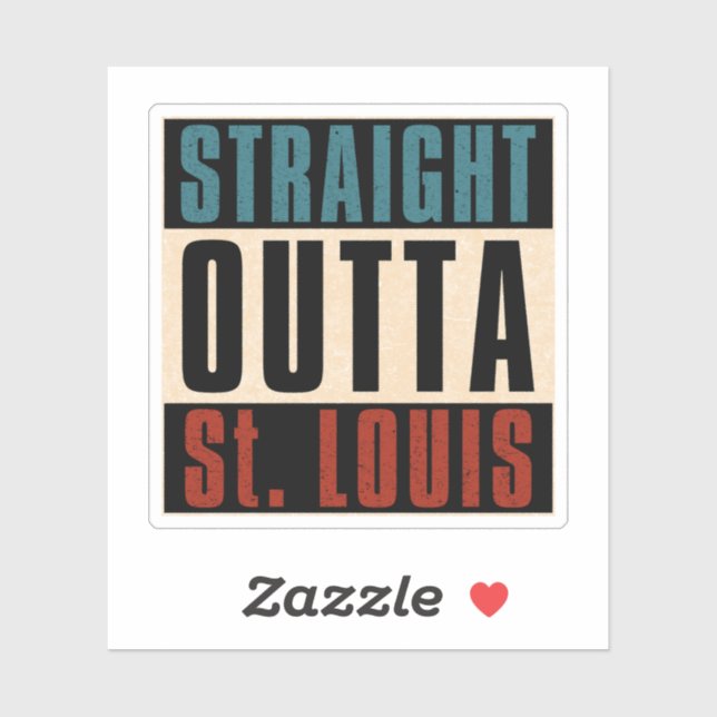 Sticker Sortie droite St. Louis Missouri MO (Feuille)