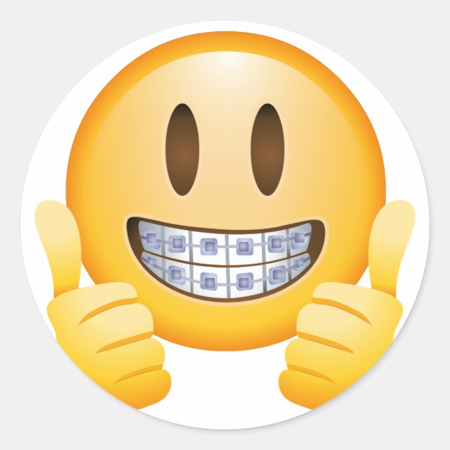 Sticker souriant Emoji (Devant)