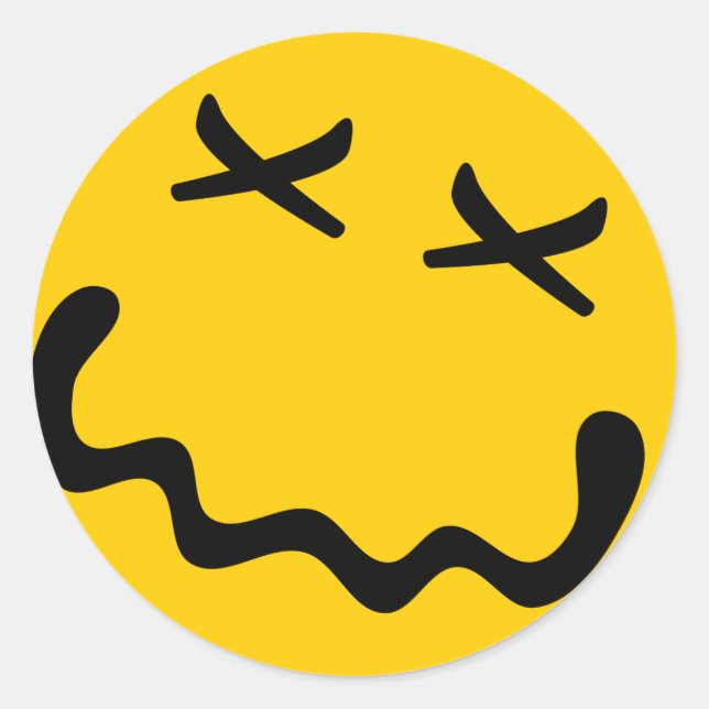 Sticker souriant N2O, brillant (Devant)