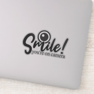 Sticker Souriez vos panneaux de caméra