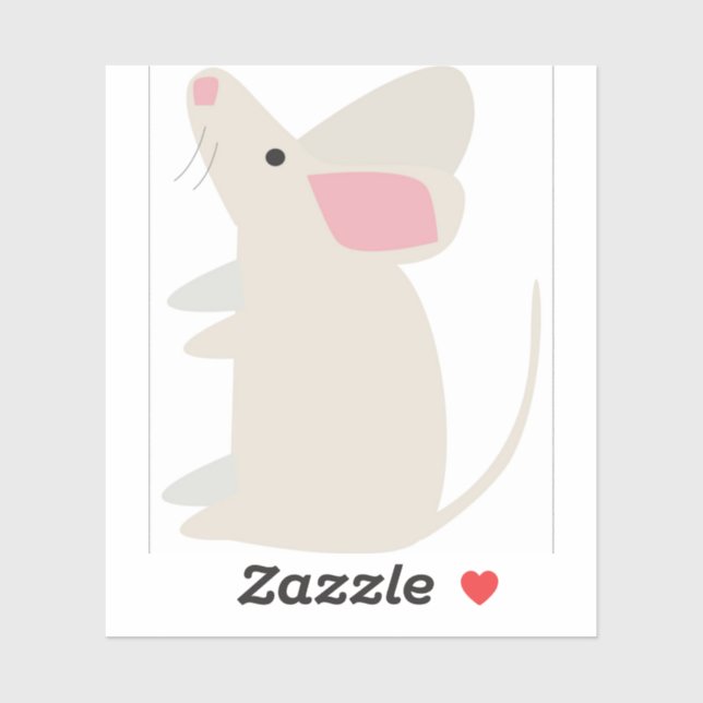 Sticker Souris (Feuille)