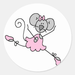 Sticker Souris Ballerina One