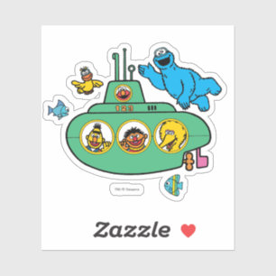 Sticker Sous-marin Cookies Monster and Sesame Pals