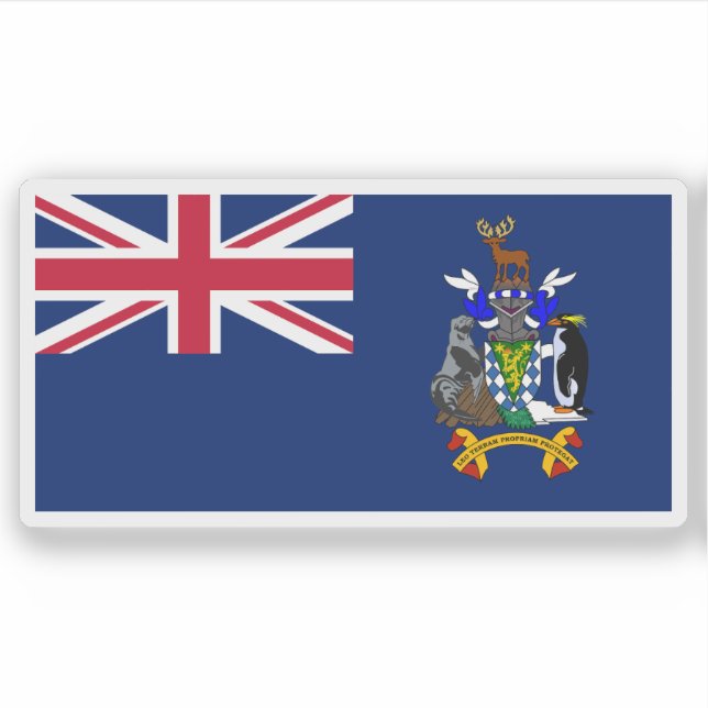 Sticker South Georgia and the South Sandwich Islands flag (Devant)