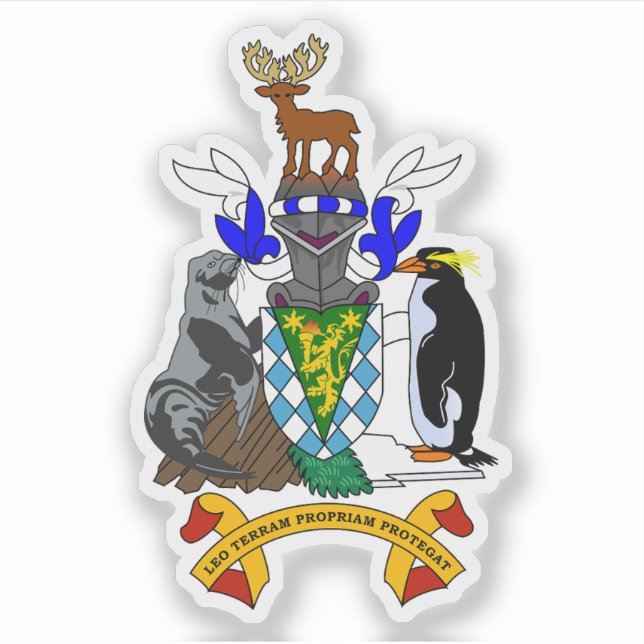 Sticker South Georgia & the South Sandwich Islands emblem (Devant)