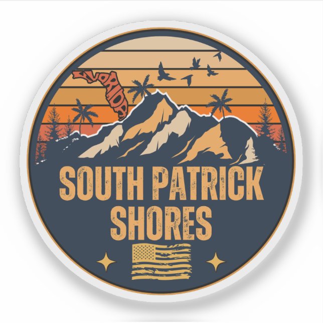 Sticker South Patrick Shores, Floride  (Devant)
