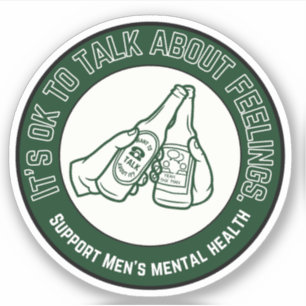 Sticker Soutien à la santé mentale des hommes   Parlez des