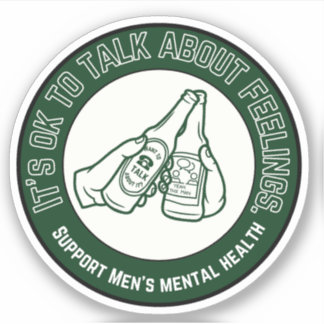 Sticker Soutien à la santé mentale des hommes | Parlez des