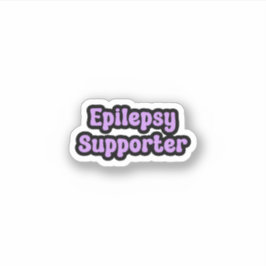 Sticker Soutien à l'épilepsie pourpre Sensibilisation à l'