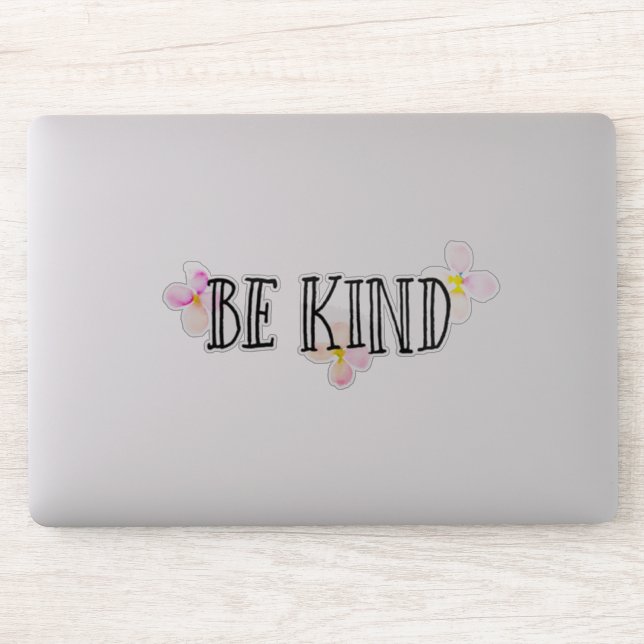 Sticker Soyez comme Citation Florale Inspirationnelle (Ordinateur)