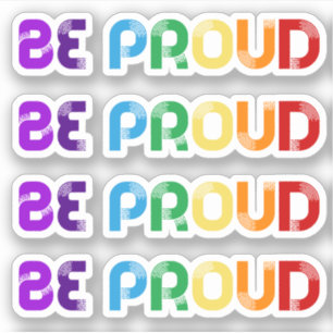 Sticker Soyez fier du Gay pride LGBT