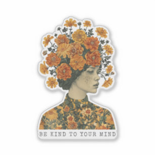 Sticker Soyez Gentil À Votre Esprit (Clear BG)