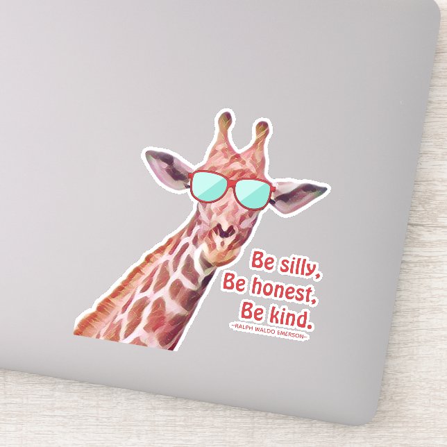 Sticker Soyez Silencieux Soyez Honnête Soyez Gentil Devis  (Détail)