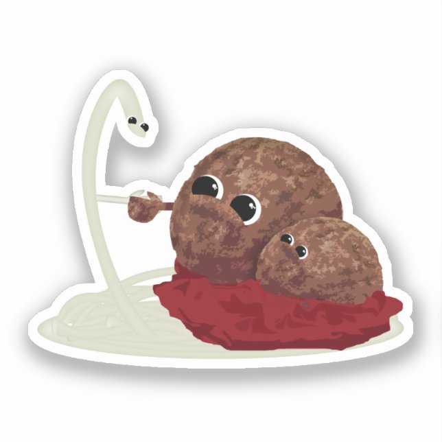 Sticker Spaghetti Meet Balls (Recto)