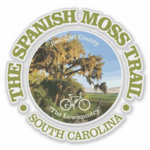 Sticker Spanish Moss Trail (cycling c)