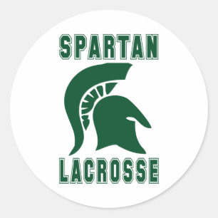 Sticker Spartan Mascot de crosse