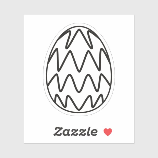 Sticker Spécial Oeuf Pour Pâques (Feuille)