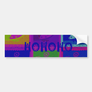 Sticker spécial Père Noël HoHoho Pop Art couleur