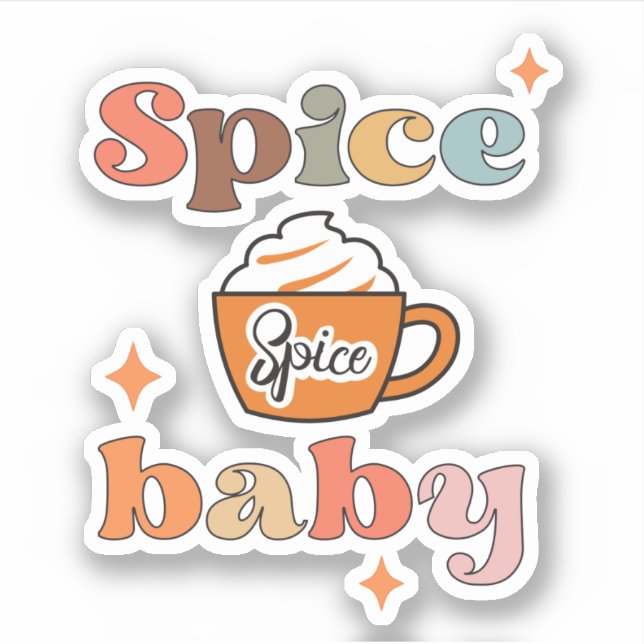 Sticker Spice Spice Baby Citrouille Spice Latte (Devant)