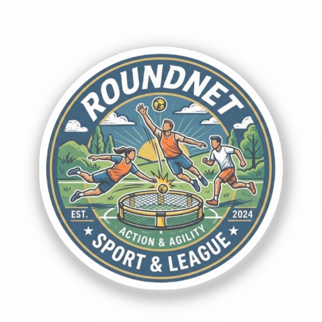 Sticker Sport de roundnet (Recto)
